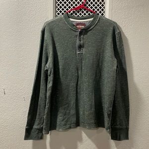 Stitch Fix Alesbury men’s green textured long sleeve shirt, size medium